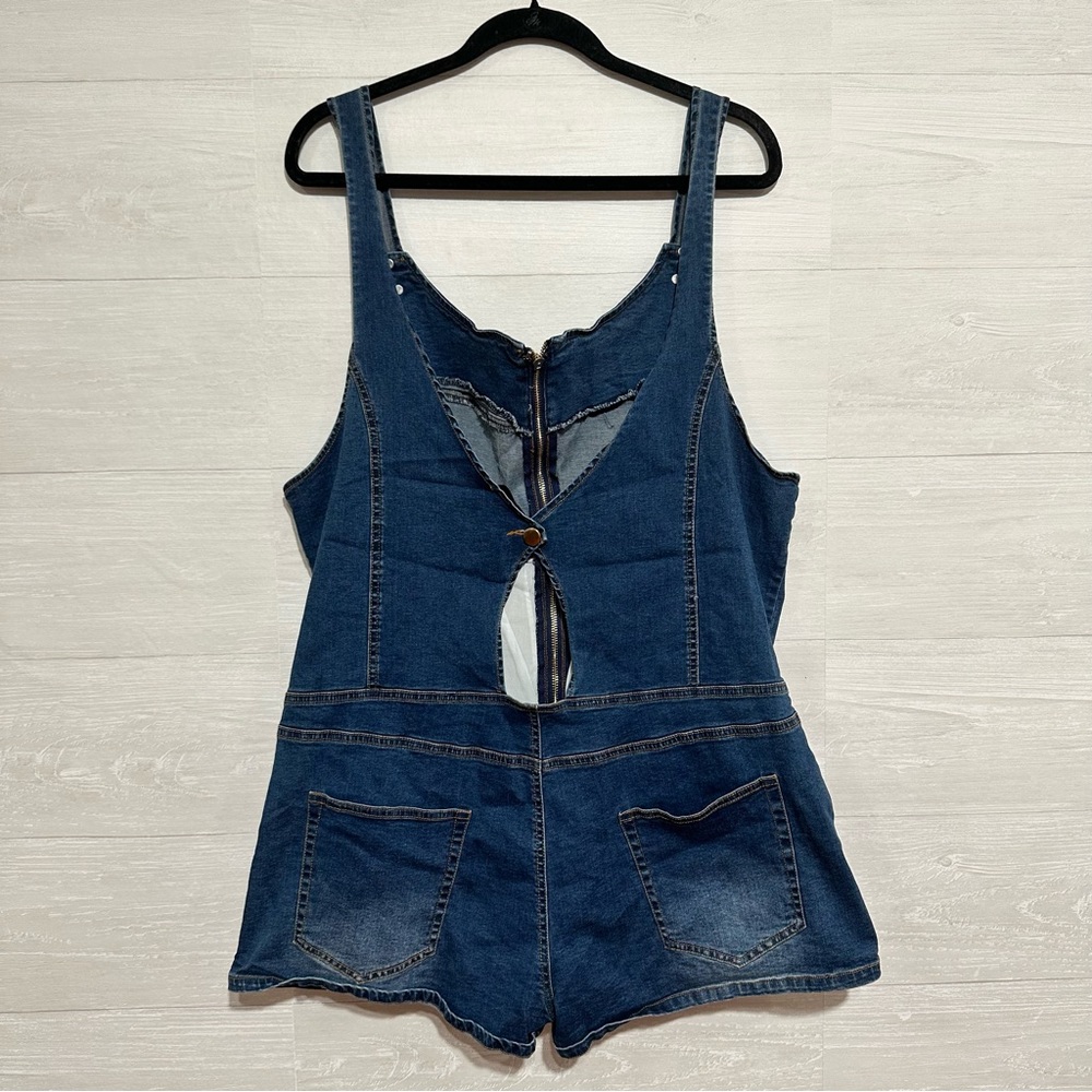 Hera Collection Denim Shortalls Size 1X